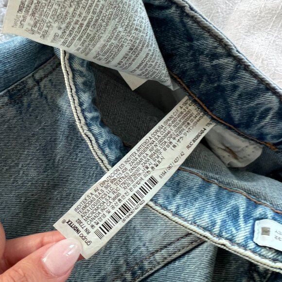 Zara High Rise Side Slit Flare Jeans - Picture 10 of 10